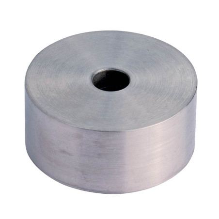 Départ mural à manchonner en inox 316 brossé diam 42,4 mm, à coller