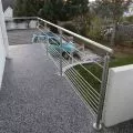 Garde corps de terrasse à 9 barres en inox en kit à la française 37