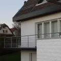 Garde corps de terrasse à 9 barres en inox en kit à la française 26