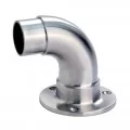 Platine de départ murale à 90° en inox 316 brossé diamètre 60,3 mm 0