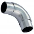 Coude à 90° mâle-mâle en inox 316 poli miroir 42,4 mm angle arrondi 0