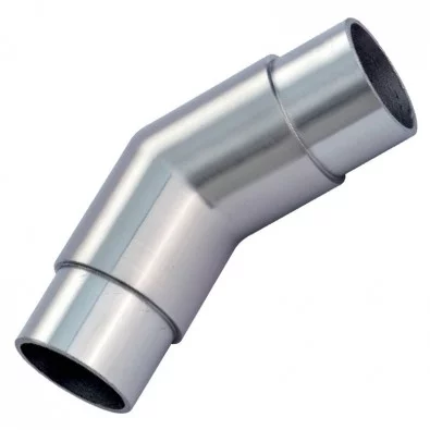 Coude à 45° mâle-mâle en inox 316 poli miroir 33,7 mm