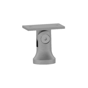 Support main courante plate orientable poteau au choix inox 304 brossé