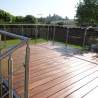 Garde corps terrasse, balcon, mezzanine inox et verre en kit à l'anglaise 4