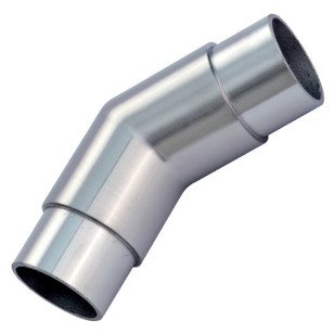 Coude à 45° mâle-mâle en inox 316 brossé 48,3 mm