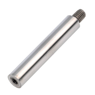 Tige 100 mm ø 12 mm filetée M8 taraudée M6  en inox 304 brossé.