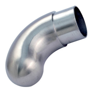 Crosse de finition de main courante arrondie inox 316 brossé 33,7 mm