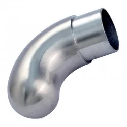 Crosse main courante arrondie inox 316 brossé 42,4 mm