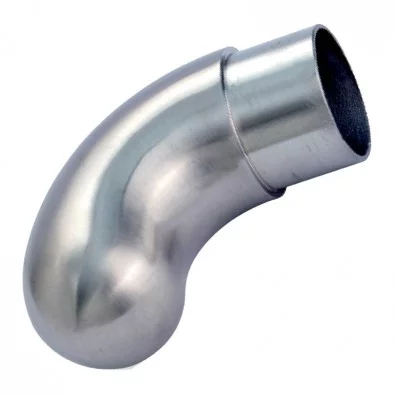 Crosse de finition de main courante arrondie inox 316 brossé 42,4 mm