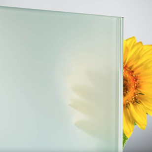 Panneau de verre feuilleté 44-2 OPALE hauteur 400 mmlargeur sur mesure 1070 mm maxi
