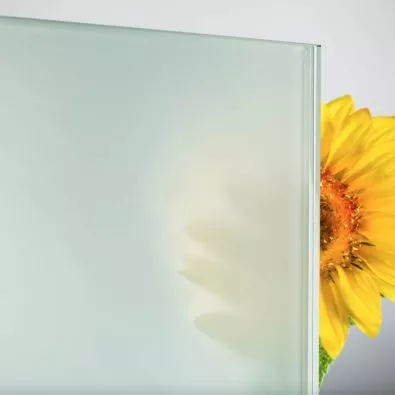 Panneau de verre feuilleté 44-2 OPALE hauteur 400 mmlargeur sur mesure 1070 mm maxi