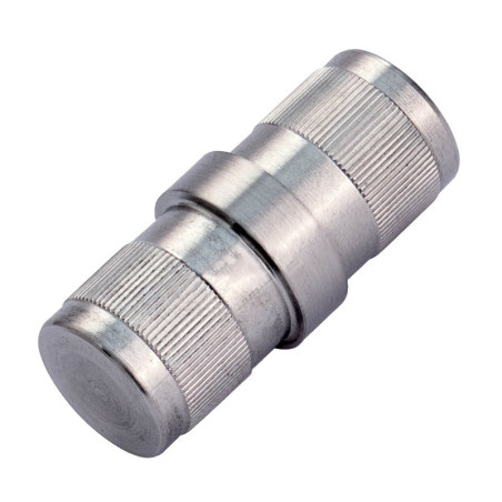 Raccord droit mâle-mâle en inox 304 brossé diamètre 12 mm