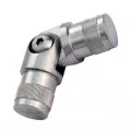 Coude orientable de 90 à 180° mâle-mâle en inox brossé diamètre 12 mm 0