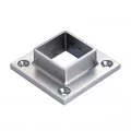 Départ mural carré en inox 316 brossé pour tube carré 30 x 30 mm 0