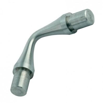 Raccord de lisses diamètre 14 mm à 90° ajustable en inox 304 brossé