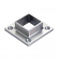 Départ mural carré en inox 316 brossé pour tube carré 60 x 60 mm 0
