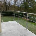 Garde corps inox en kit à verre et barres à la française : rampe escalier, terrasse, balcon ou mezzanine 38