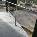 Rambarde de terrasse, escalier, en kit à 5 câbles inox, à la française 2