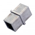 Raccord droit mâle-mâle inox 316 brossé tube carré 25 x 25 mm 0