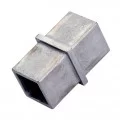 Raccord droit mâle-mâle inox 316 brossé tube carré 30 x 30 mm 0