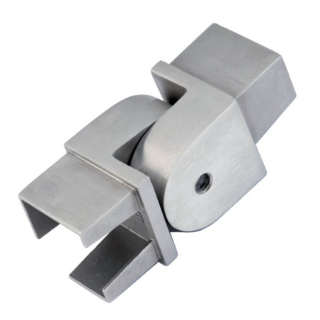 Coude orientable en inox 316 brossé section 40 x 40 mm