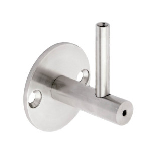 Support mural de main courante contemporain design en inox 316 brossé