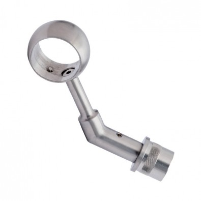 Support à 45° de main courante sur poteau ø42,4x2 mm inox 316 brossé