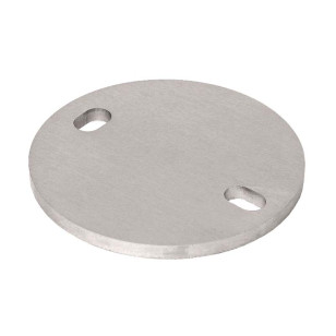 Contre-platine ø 120 mm épaisseur 10 mm inox 316 brossé identique à la ref 080250