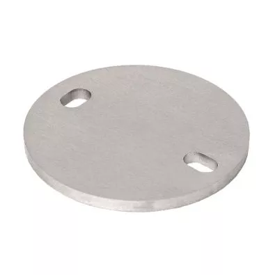 Contre-platine ø 120 mm épaisseur 10 mm inox 316 brossé identique à la ref 080250