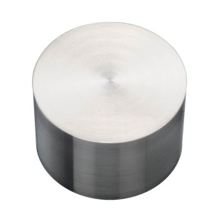 Terminaison de main courante plate en inox, pour main courante bois