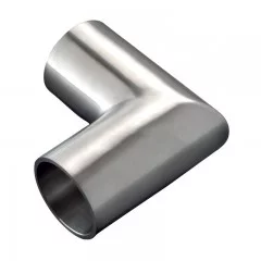 Coude à 90° en inox brossé pour main courante bois angle droit