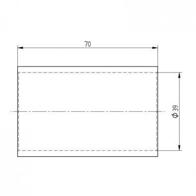 Raccord droit en inox brossé pour main courante bois Raccord droit en inox brossé pour main courante bois