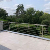 Garde corps Design Pont de Bateau en Inox, en kit, 5 barres à la française 4