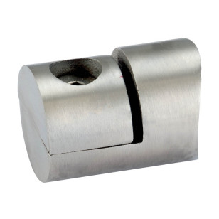Pince à tôle cylindrique pour tube rond ø 48,3 mm en inox 316 brossé