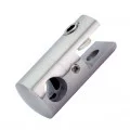 Pince cylindrique à verre pour lisse ronde ø 16 mm en inox 304 brossé 0