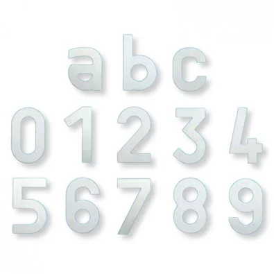 Lettre de maison "c" en inox 304 brossé, 90 x 90 mm Lettre de maison "c" en inox 304 brossé, 90 x 90 mm