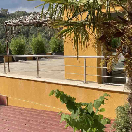 Garde Corps Muret à barres en inox en kit à la française : 4 hauteurs disponibles