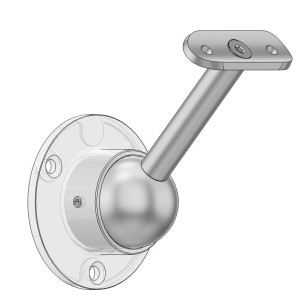 Support de main courante standard - fixation sur débord positif du mur