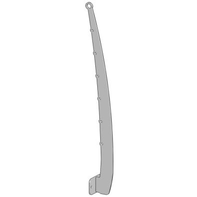 Poteau design contemporain de garde corps acier pont de bateau à l'anglaise 6 lisses 12 mm main courante 26,9 mm