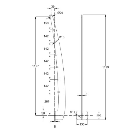 Garde corps terrasse acier design en kit 6 lisses à l'anglaise