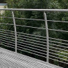 Garde corps de terrasse à 10 barres en inox Design Pont de Bateau à l'anglaise 4