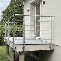 Rambarde inox en kit 5 barres à l'anglaise : rampe escalier, terrasse, balcon, mezzanine 2
