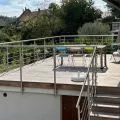 Garde corps de terrasse à 5 câbles en inox à l'anglaise 16