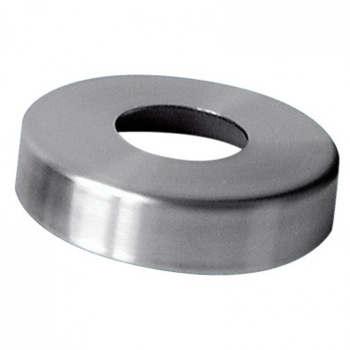 Cache-platine ø 105mm pour tube ø48,3mm hauteur 25mm inox 316 brossé