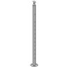 Poteau de départ de garde corps inox 316brossé remplissage 11 barres ø 12 mm