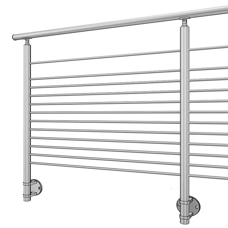 Garde corps inox à 12 barres en kit à l'anglaise