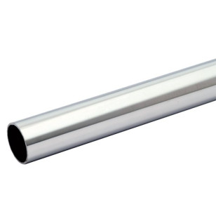Tube de chasse-roue rampe PMR longueur 2.5 METRES diamètre 42,4 mm épaisseur 2 mm inox 316 brossé
