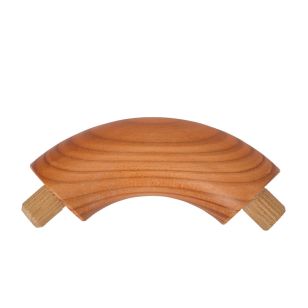 Coude à 90° en hêtre pour main courante bois diamètre 42 mm angle droit arrondi