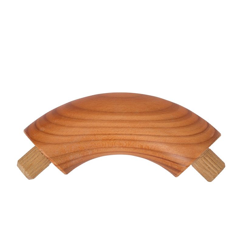 Coude à 90° en hêtre pour main courante bois diamètre 42 mm angle droit arrondi