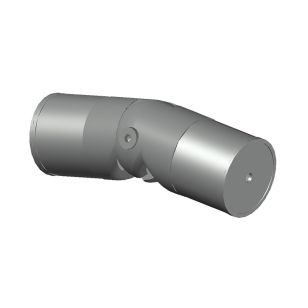 Départ mural ou raccord orientable en inox pour mains courantes en bois diamètre 42mm